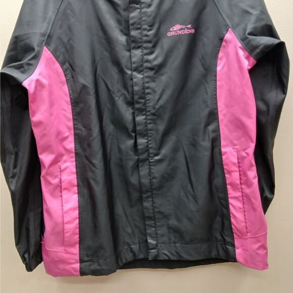 Grundens Women's Hooded Fishing Full Zip Jacket and Pants Set Size Medium Black - Picture 10 of 16